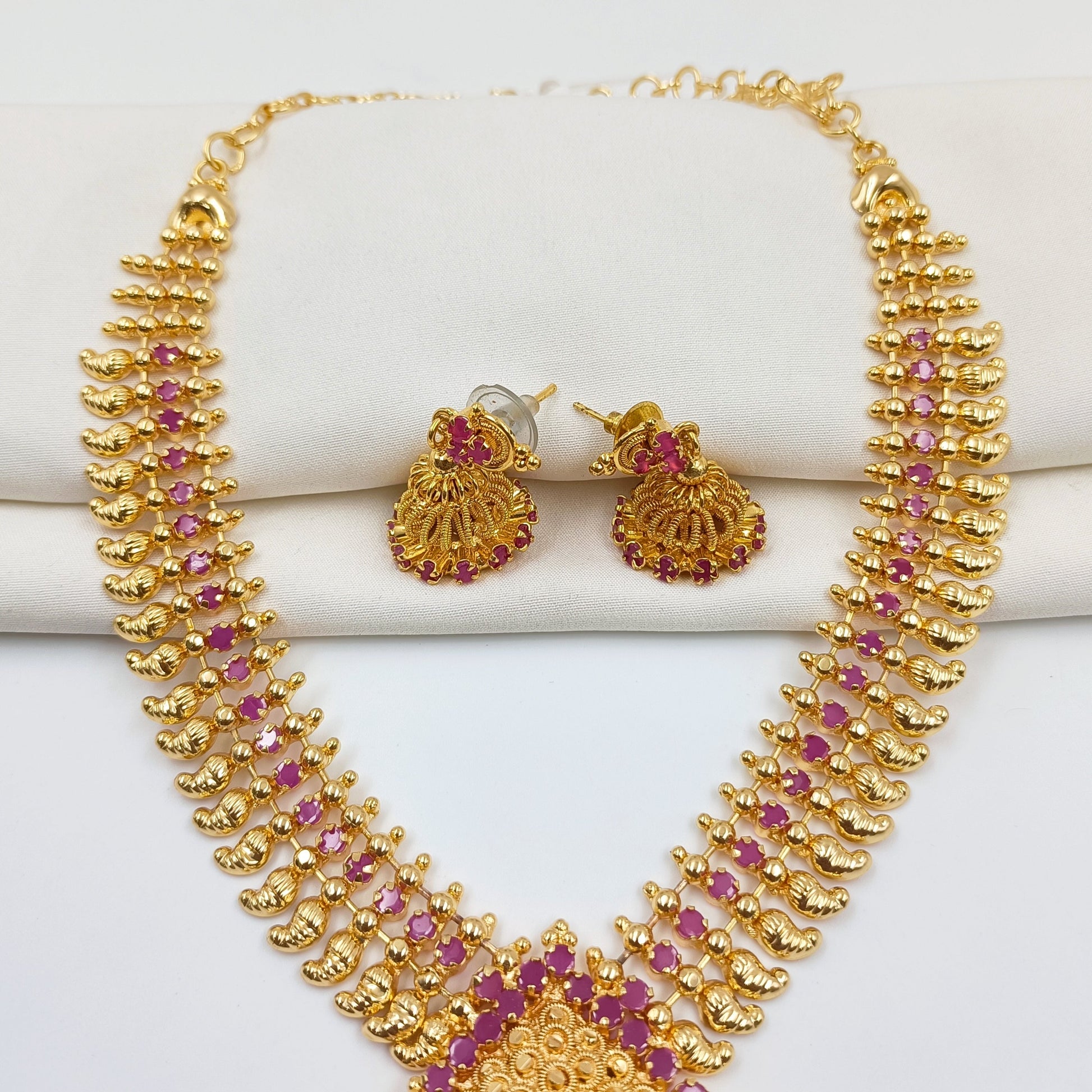 Designer Droplet Necklace Set Shree Radhe Pearls