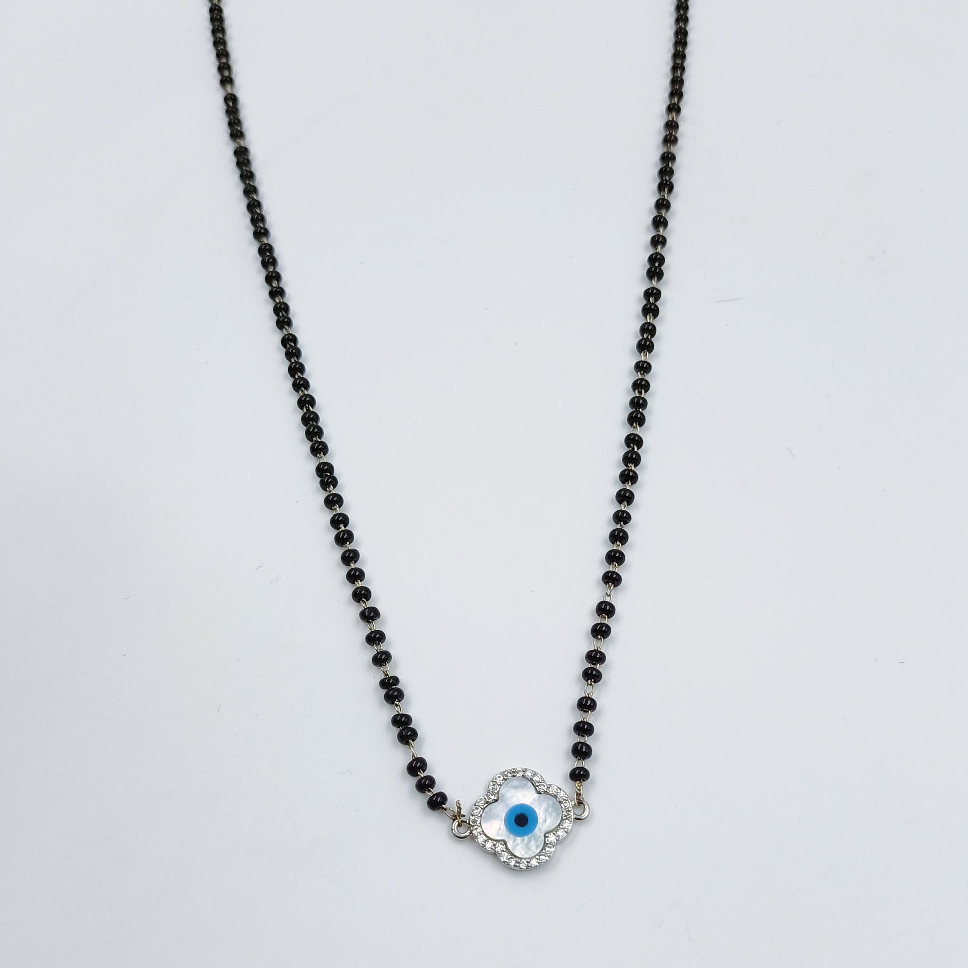 Evil Eye Designer Short Mangalsutra Shree Radhe Pearls