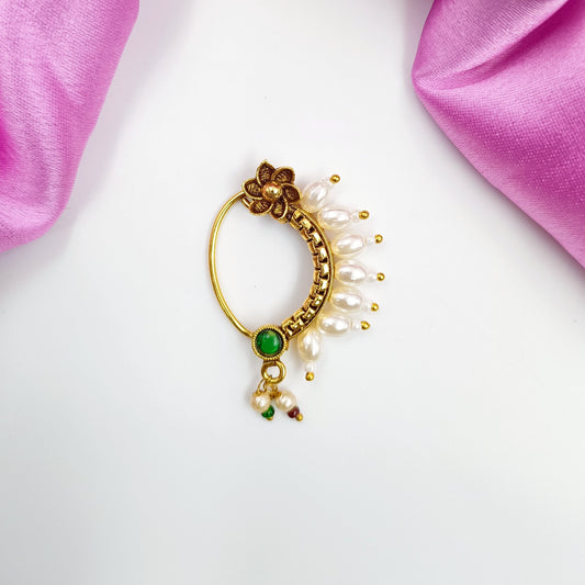 Fancy Antique Pearl Nath Shree Radhe Pearls