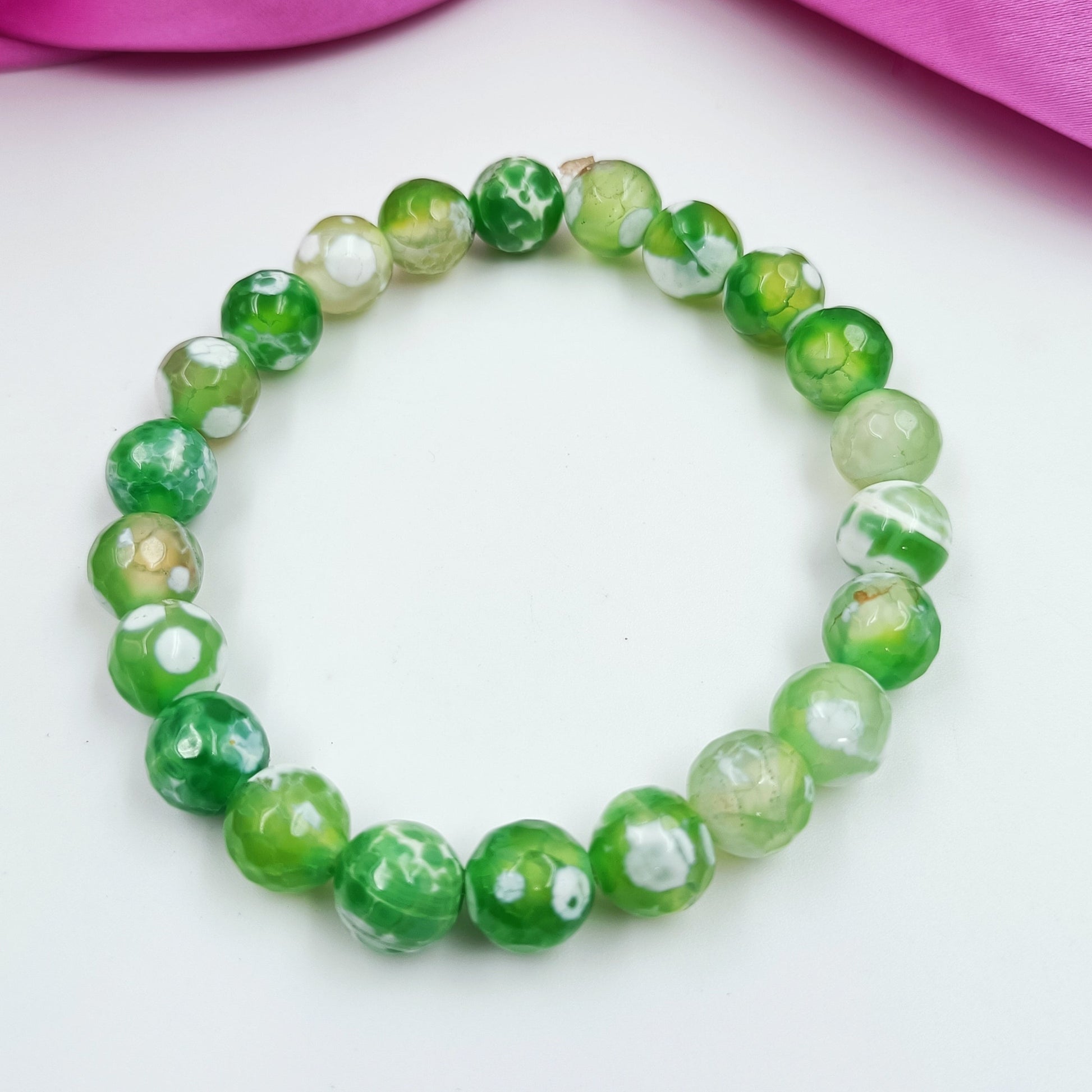 Fancy Green Emerald Stone Bracelet Shree Radhe Pearls