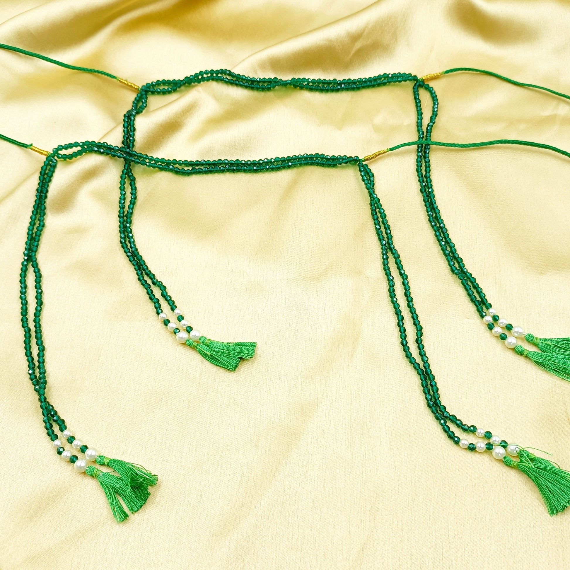 Fancy Green Zircon Beads Mundavali Shree Radhe Pearls
