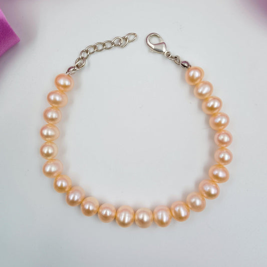 Fancy Oval Shape Pearl Bracelet Shree Radhe Pearls