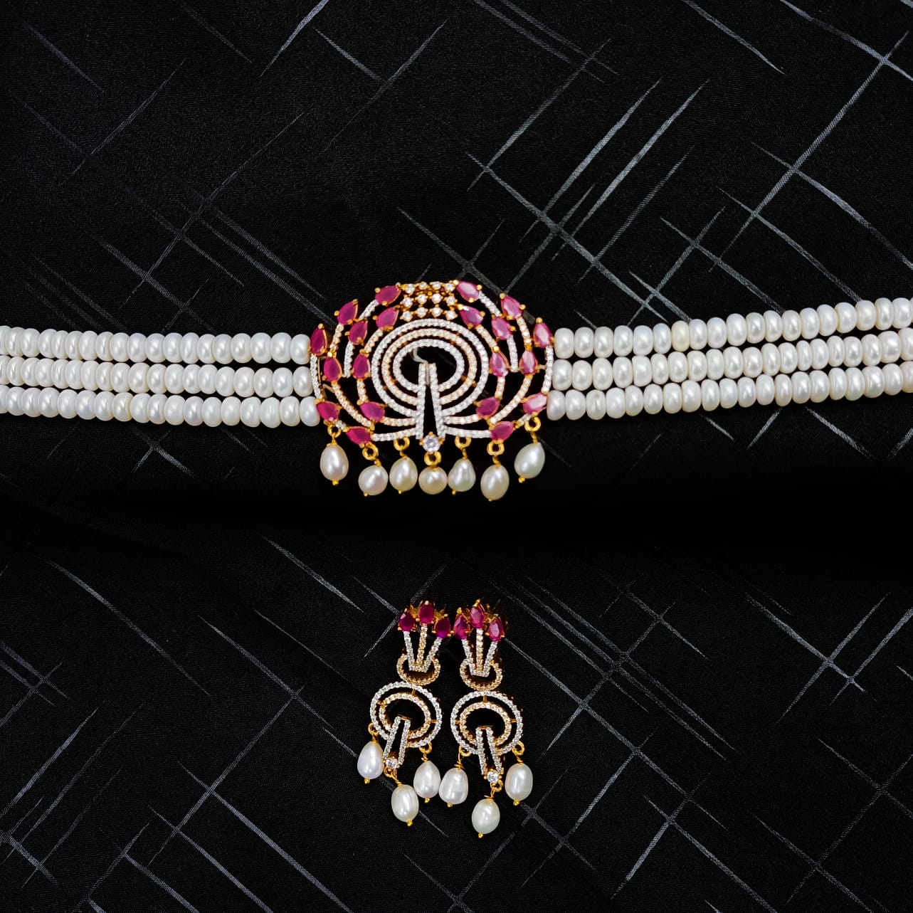 Fresh Water Pearls Choker - Shree Radhe Pearls