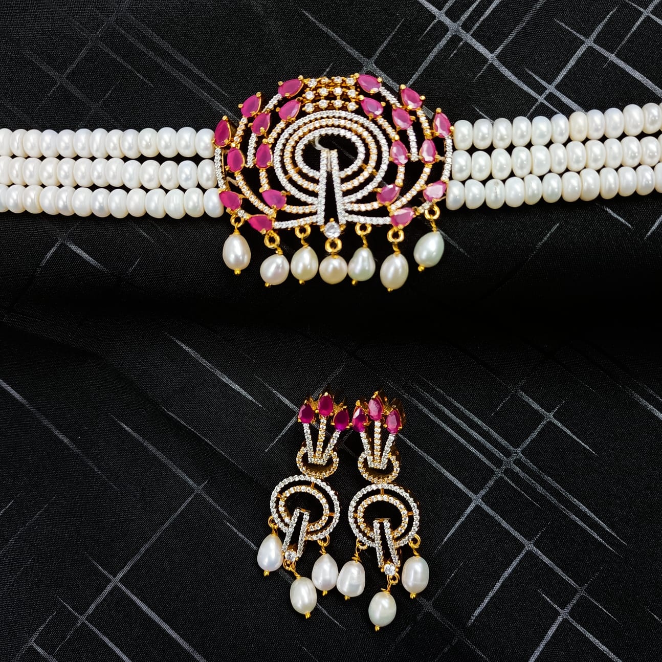 Fresh Water Pearls Choker - Shree Radhe Pearls