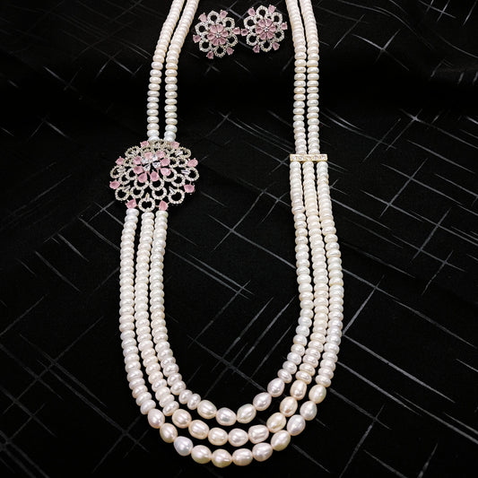 Fresh Water Pearls Ranihaar - Shree Radhe Pearls