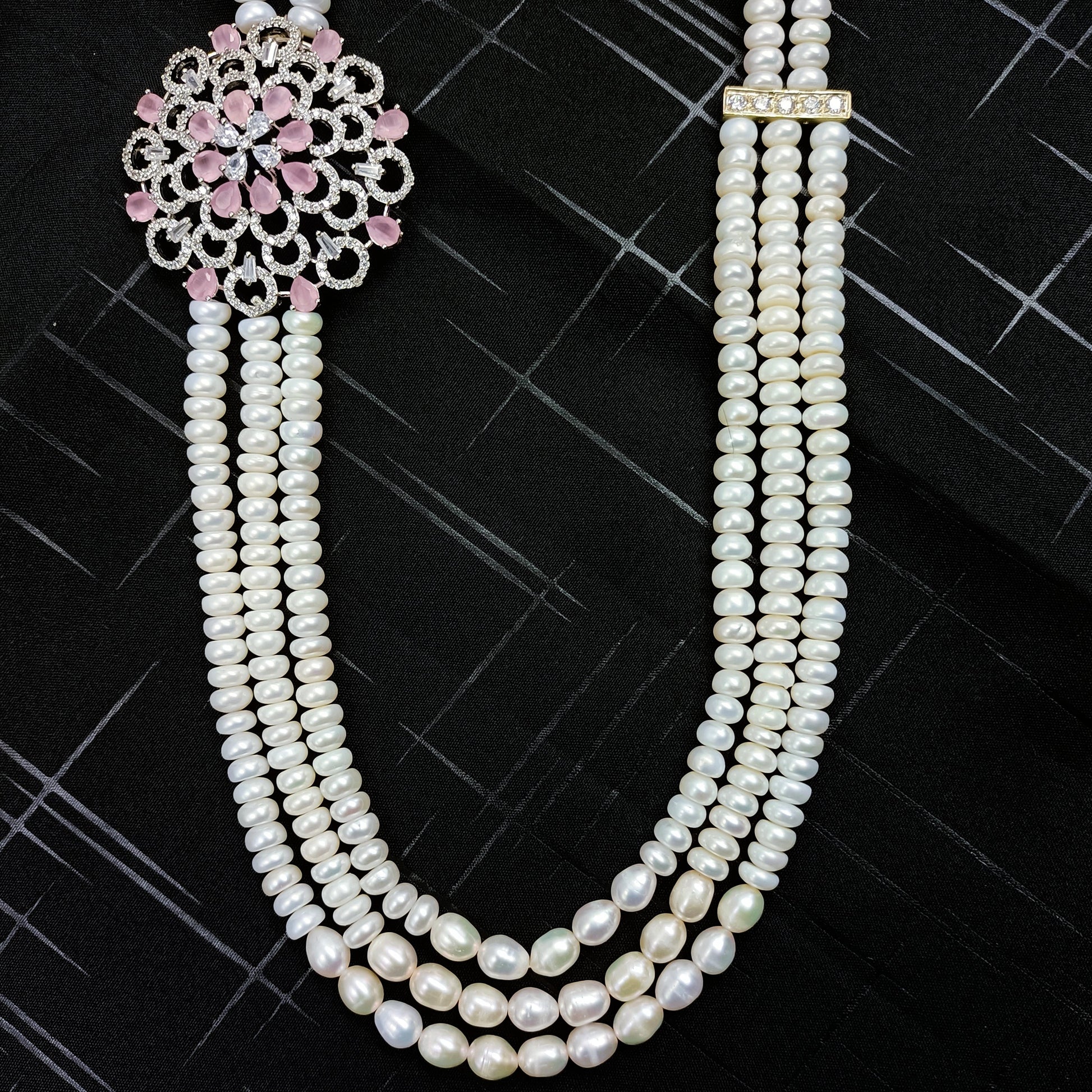 Fresh Water Pearls Ranihaar - Shree Radhe Pearls