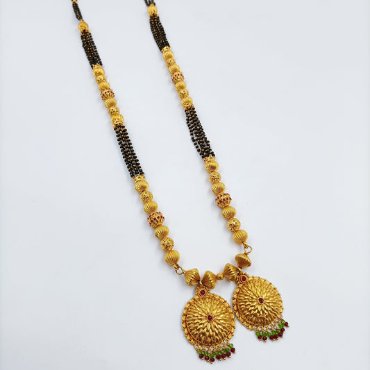 Geru Gold Polish Traditional Wati Mangalsutra Shree Radhe Pearls