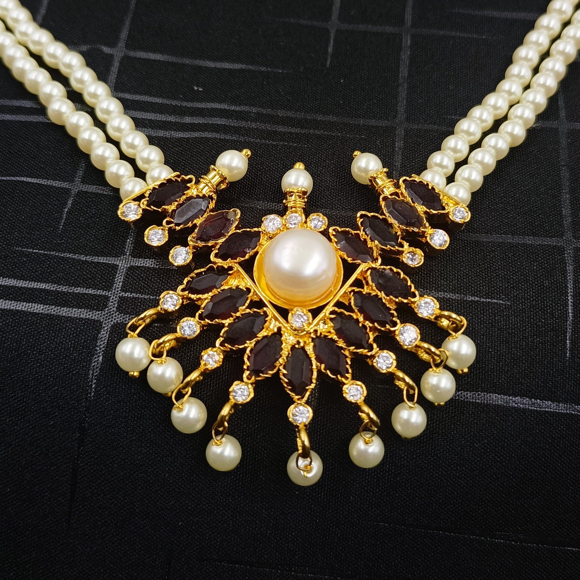 Glamorous Designer Choker Set Shree Radhe Pearls