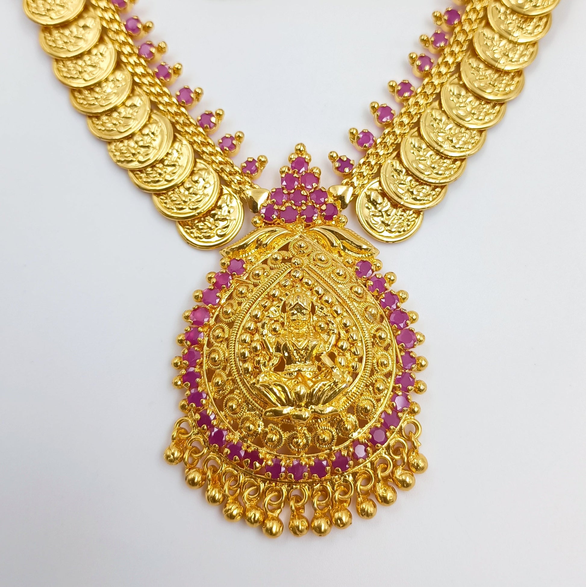 Goddest Lakshmi  Design Necklace Set Shree Radhe Pearls