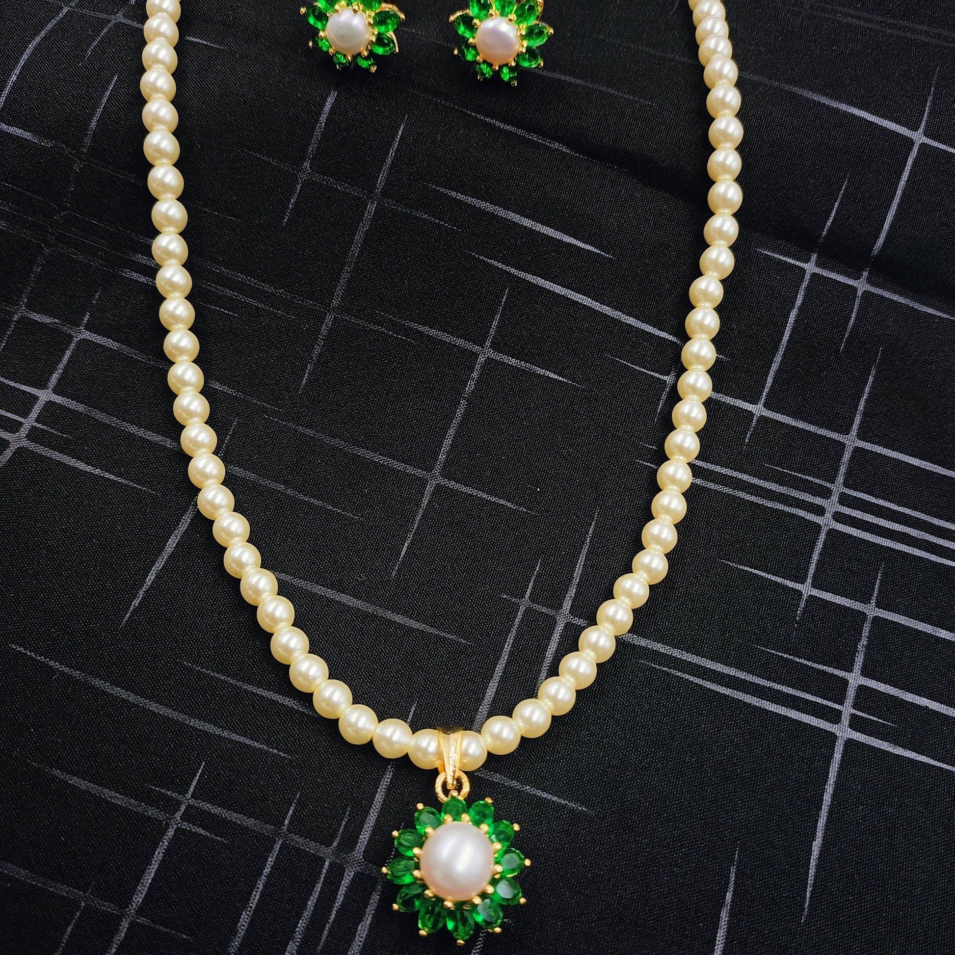 Gorgeous Designer Pearl Short Set Shree Radhe Pearls