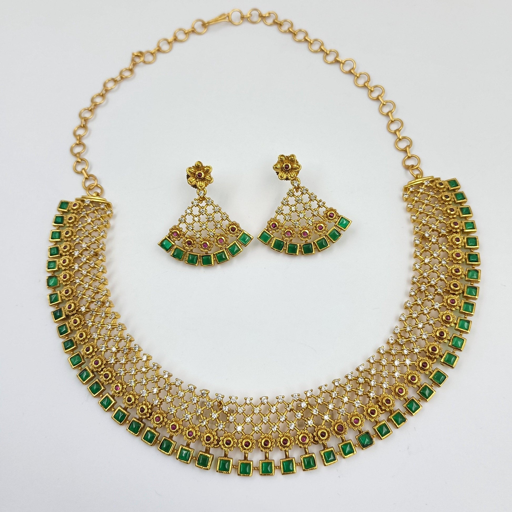 Intricate Designer Necklace Set Shree Radhe Pearls