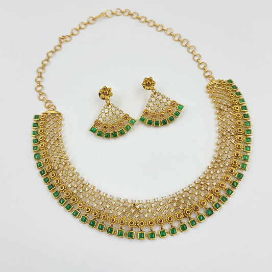 Intricate Designer Necklace Set Shree Radhe Pearls