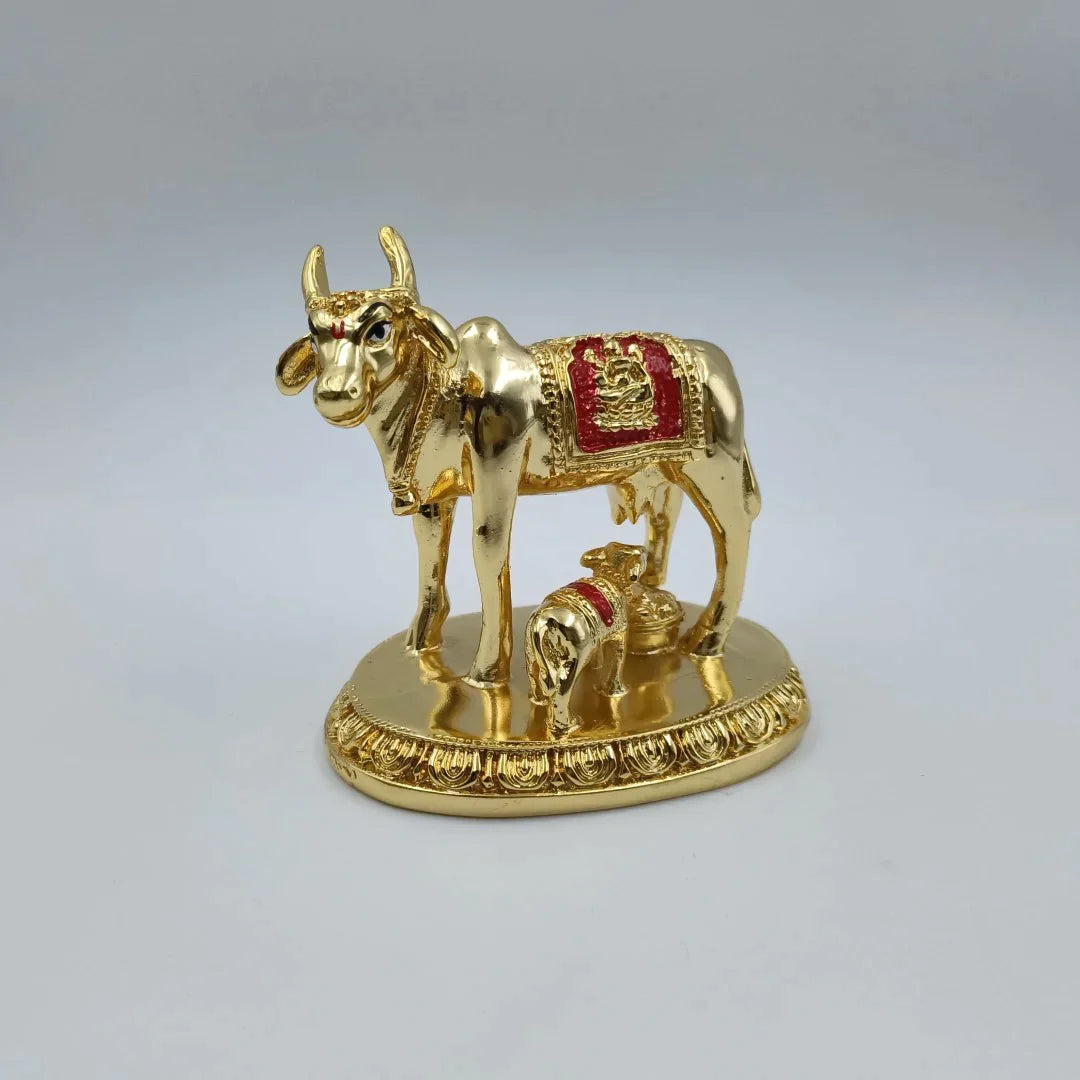 Kamdhenu Cow With Calf Shree Radhe Pearls