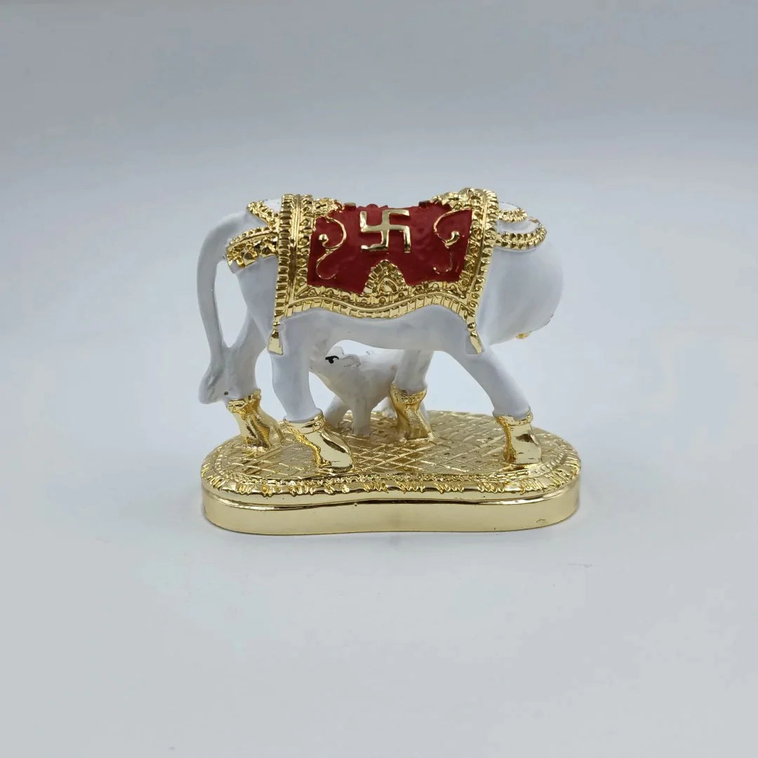 Kamdhenu Cow With Calf Shree Radhe Pearls