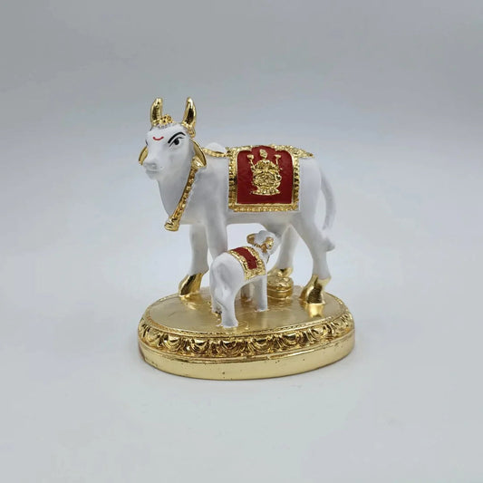 Kamdhenu Cow With Calf Shree Radhe Pearls