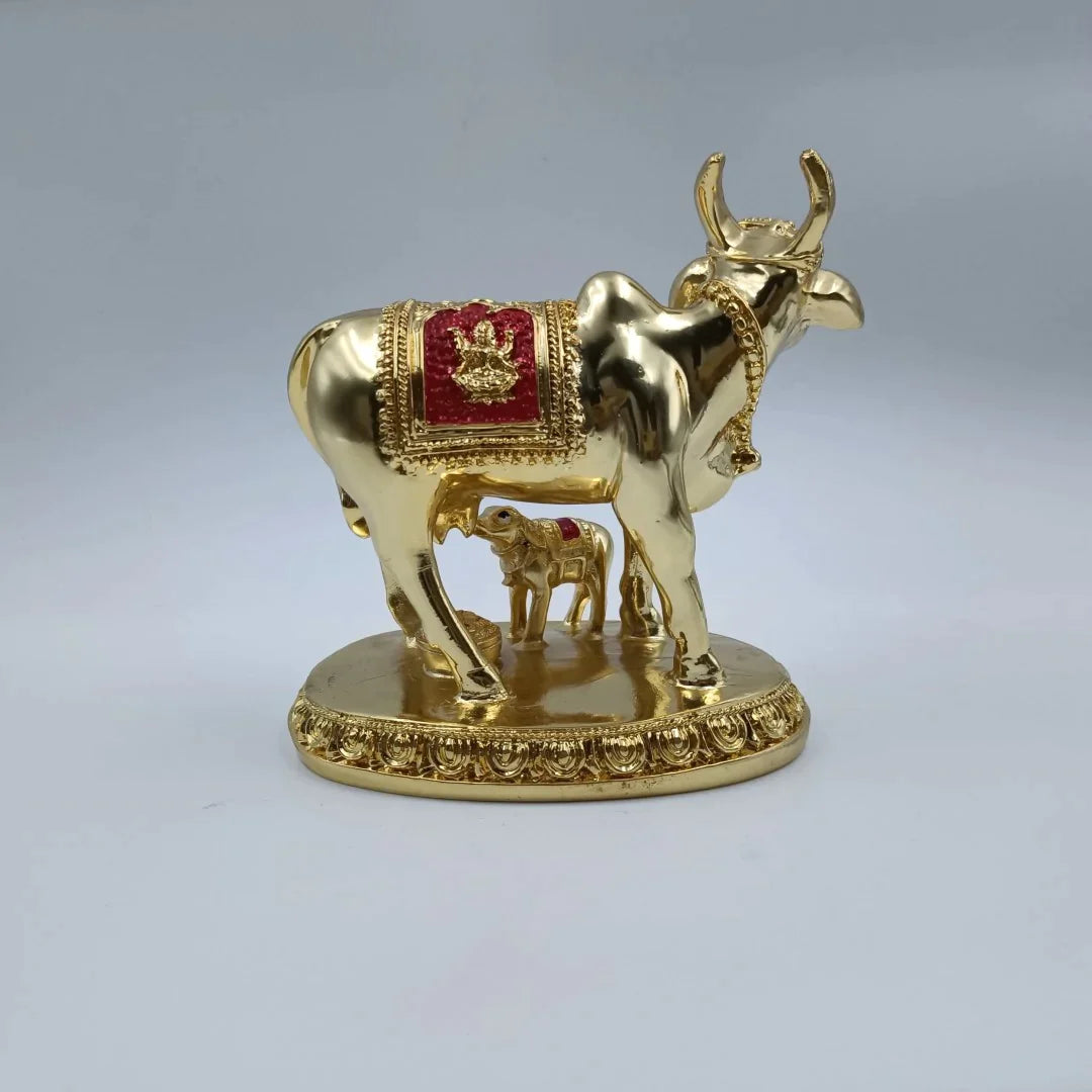 Kamdhenu Cow With Calf Shree Radhe Pearls