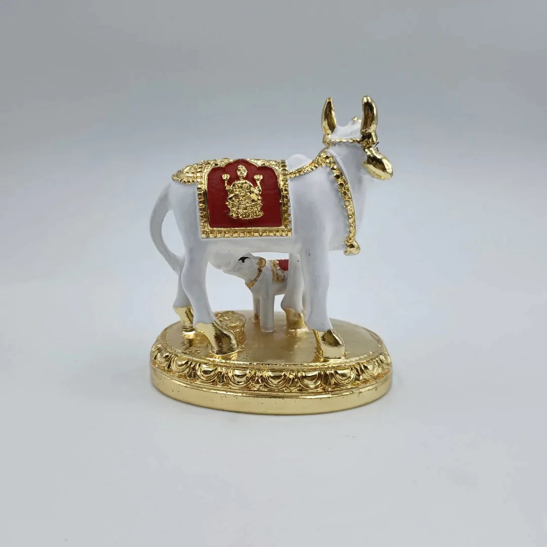 Kamdhenu Cow With Calf Shree Radhe Pearls