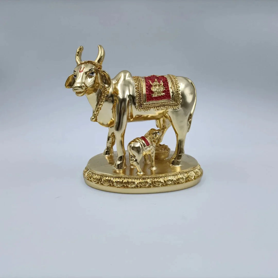 Kamdhenu Cow With Calf - Shree Radhe Pearls