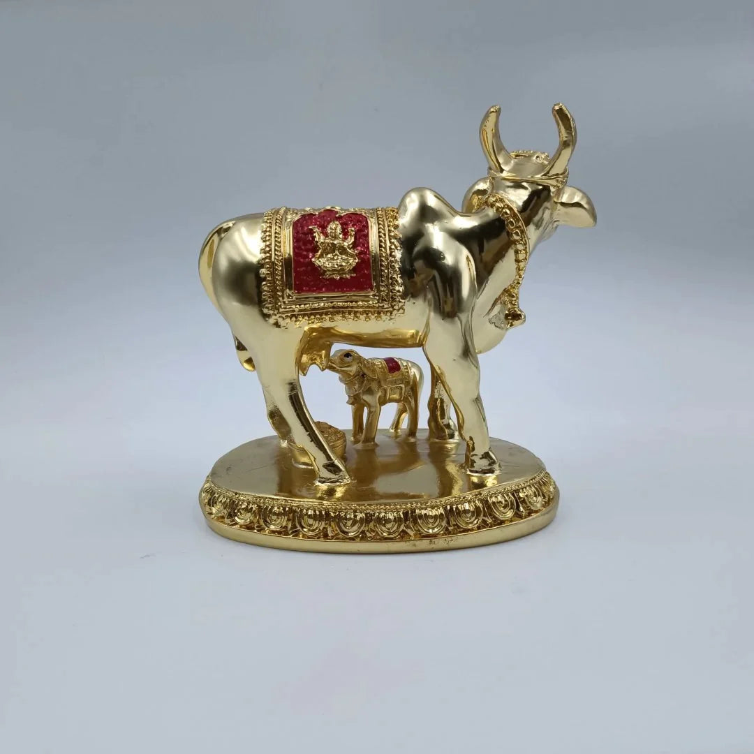 Kamdhenu Cow With Calf - Shree Radhe Pearls