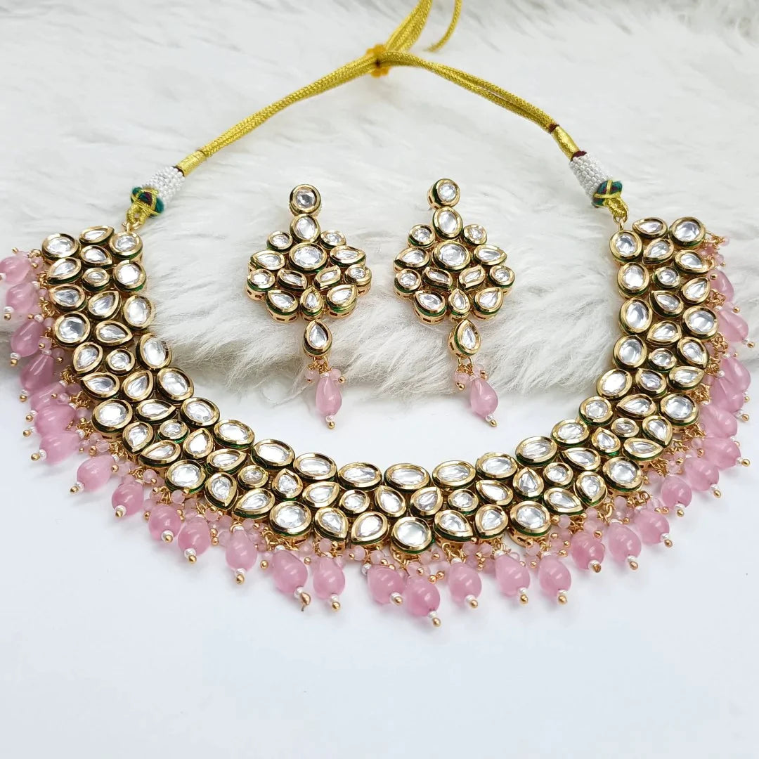 Kundan Necklace Set Shree Radhe Pearls