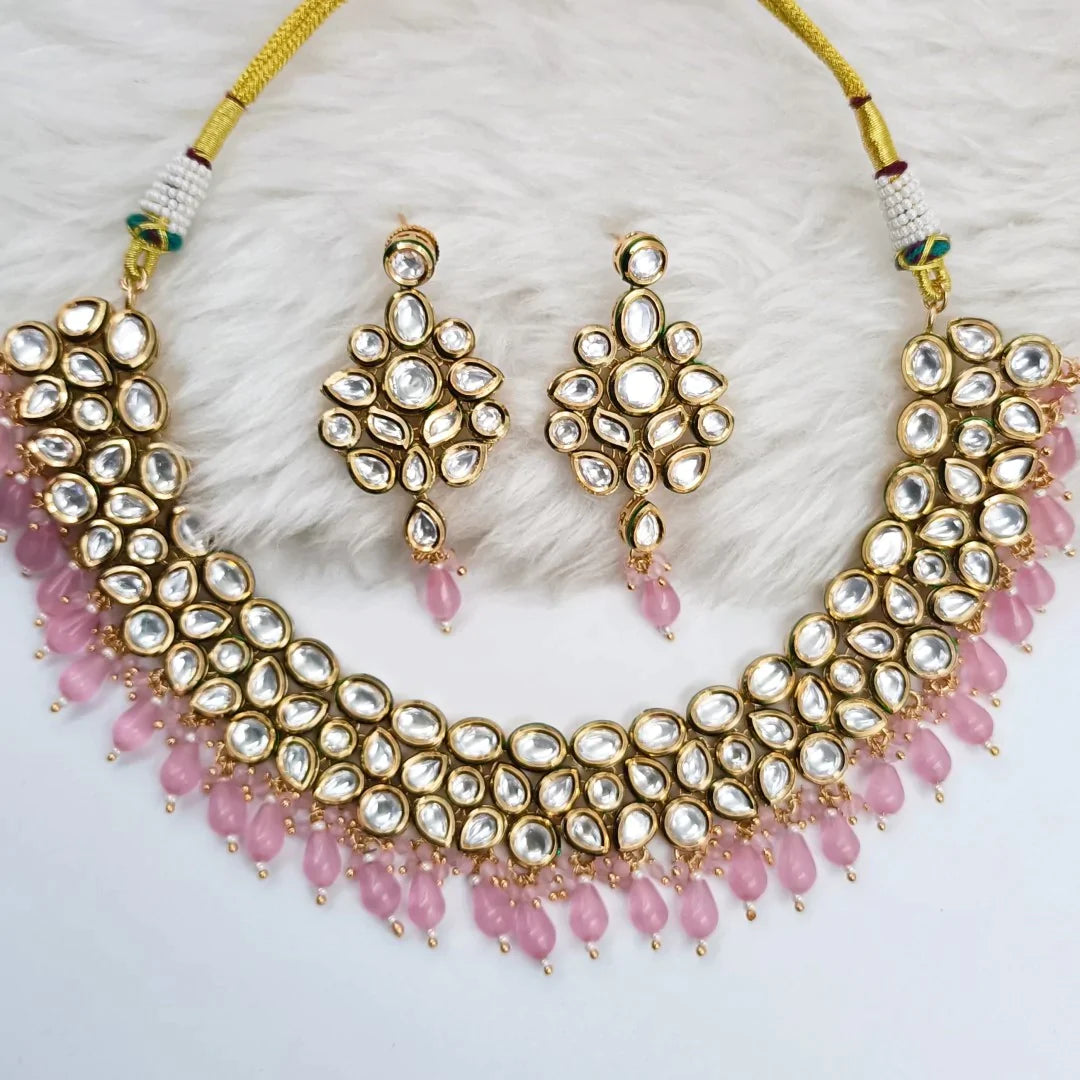 Kundan Necklace Set Shree Radhe Pearls