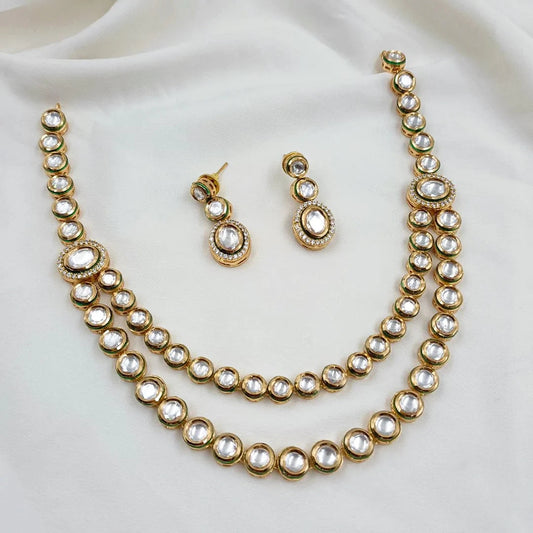 Kundan Necklace Set Shree Radhe Pearls