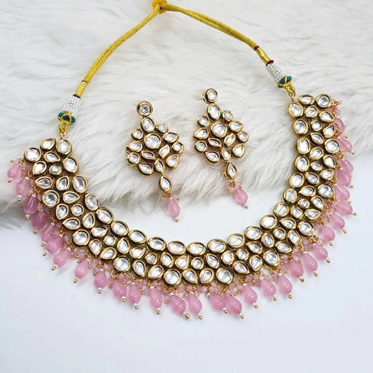 Kundan Necklace Set Shree Radhe Pearls