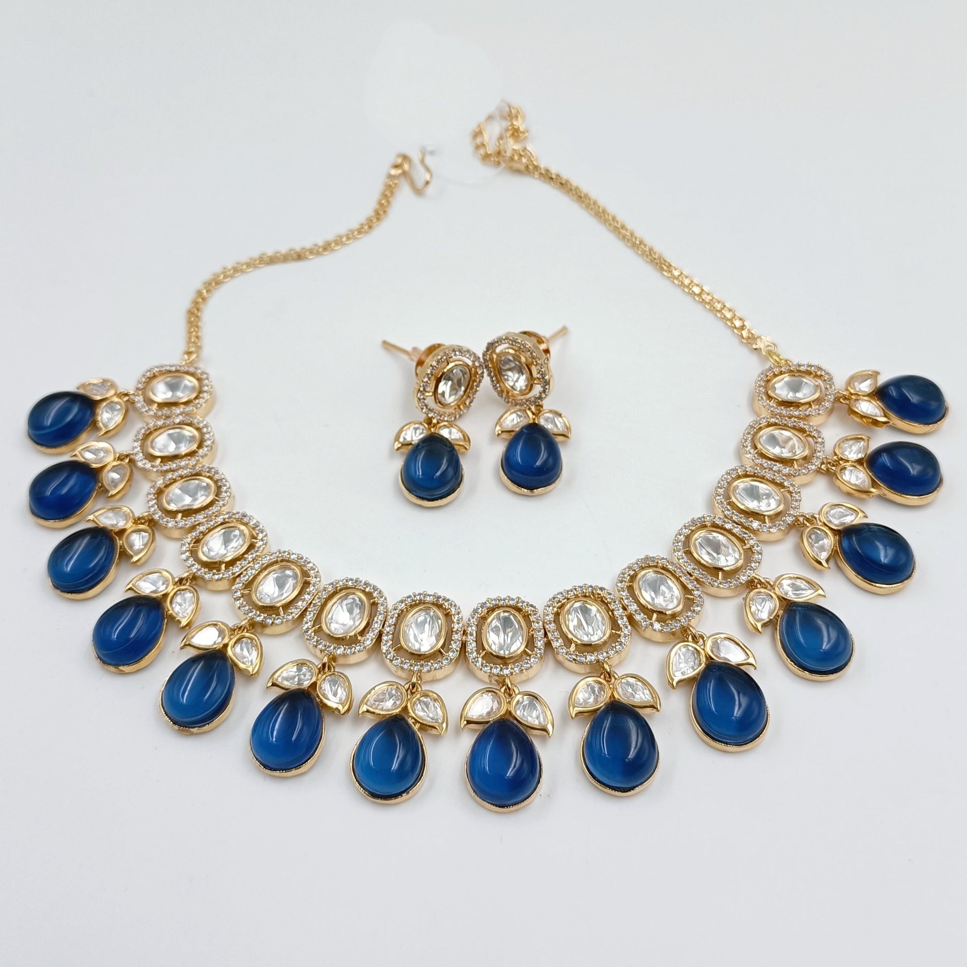 Kundan & Stone Studded Necklace Set Shree Radhe Pearls