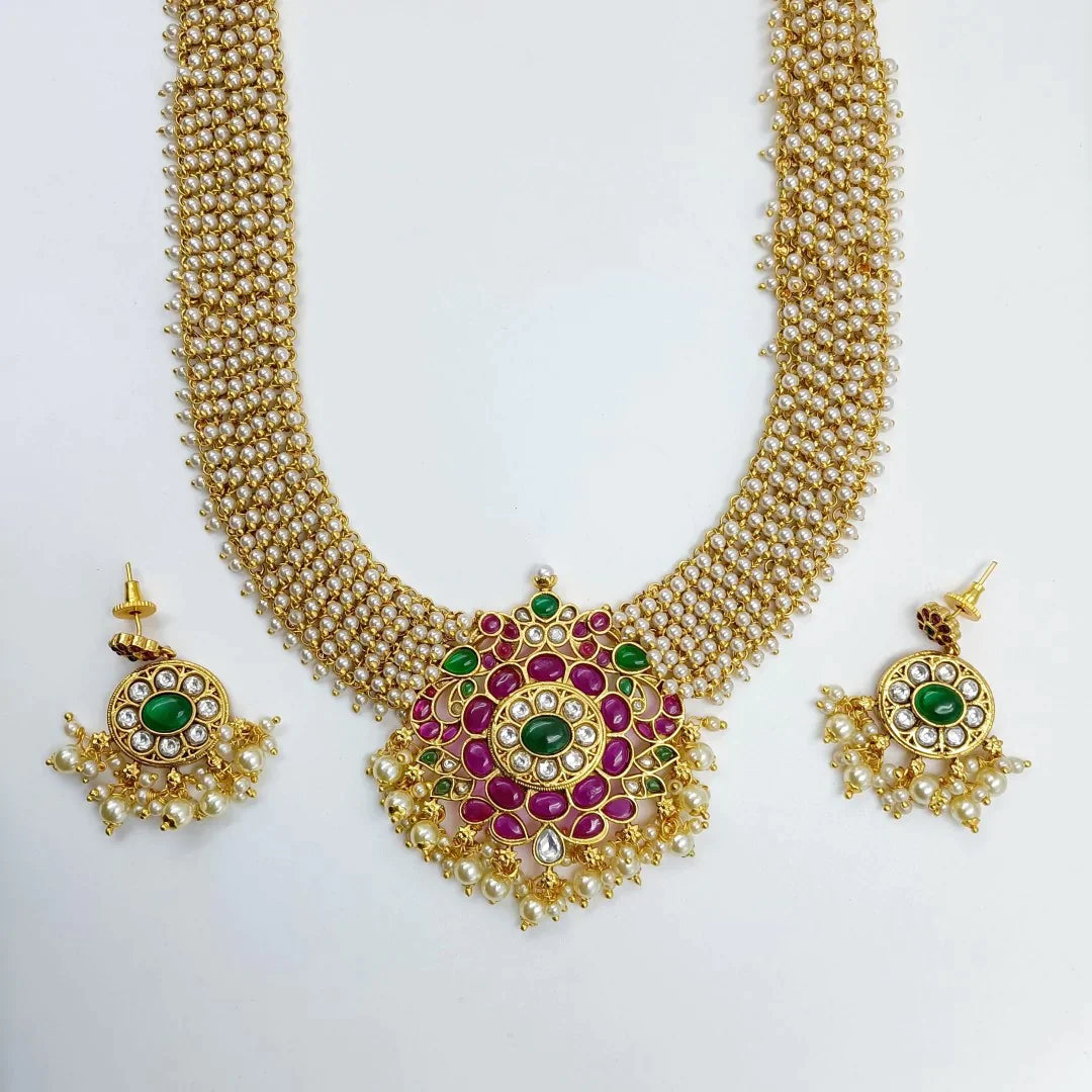 Long Necklace Set Shree Radhe Pearls