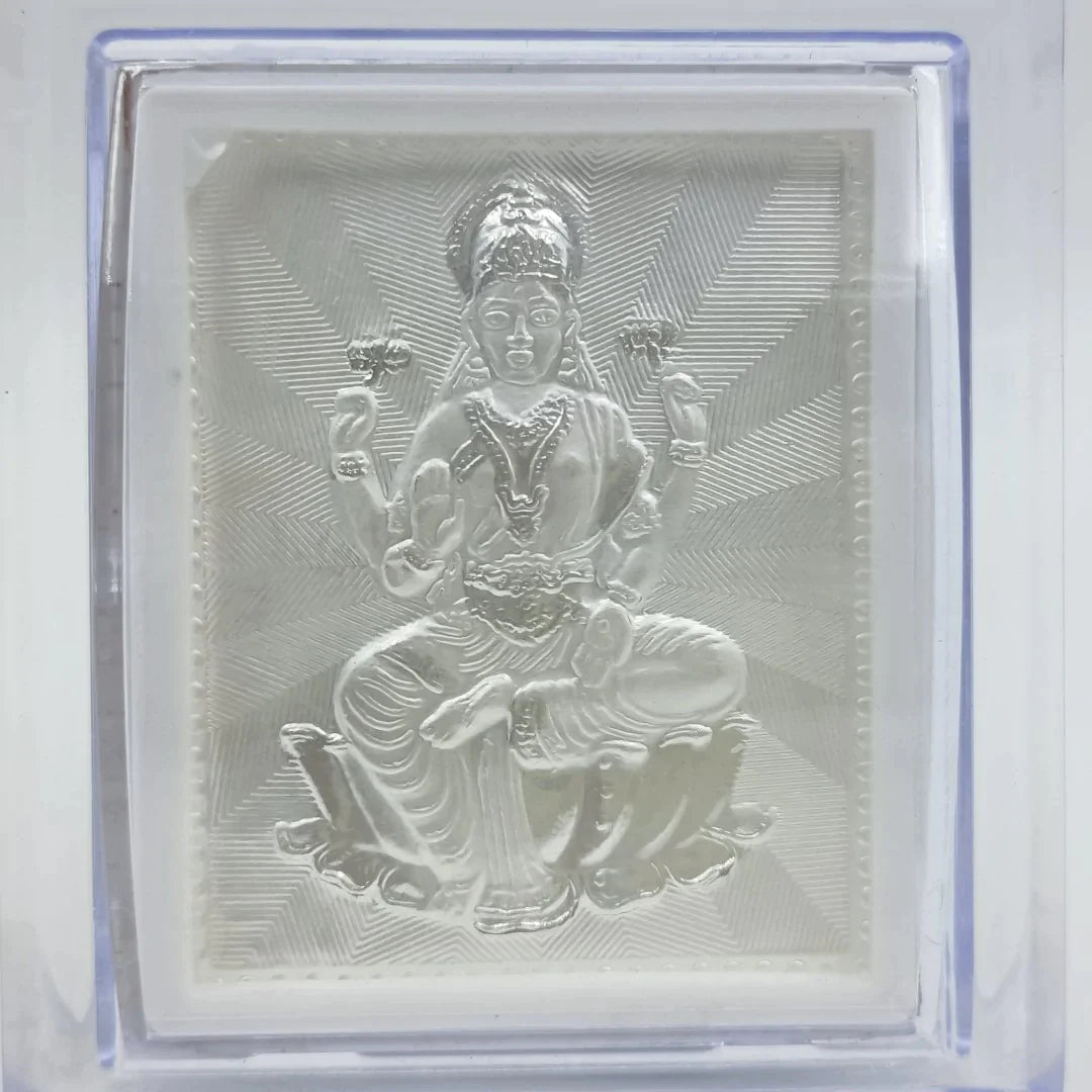 Mahalaxmi Silver Photoframe Stand Shree Radhe Pearls