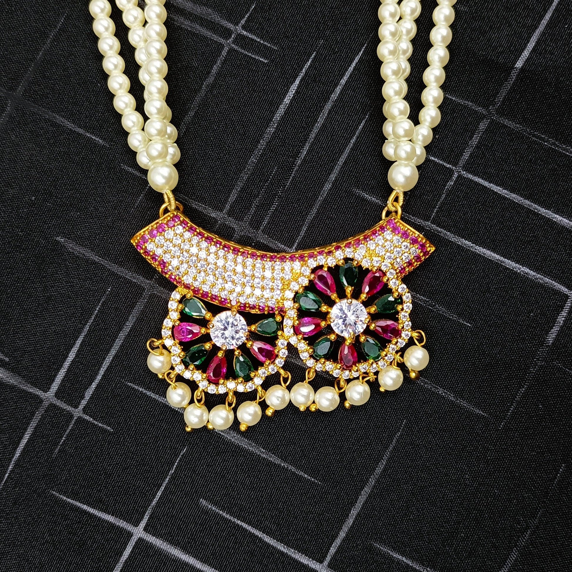 Mangalsutra Pattern Adjustable Thread Traditional Tanmani Shree Radhe Pearls