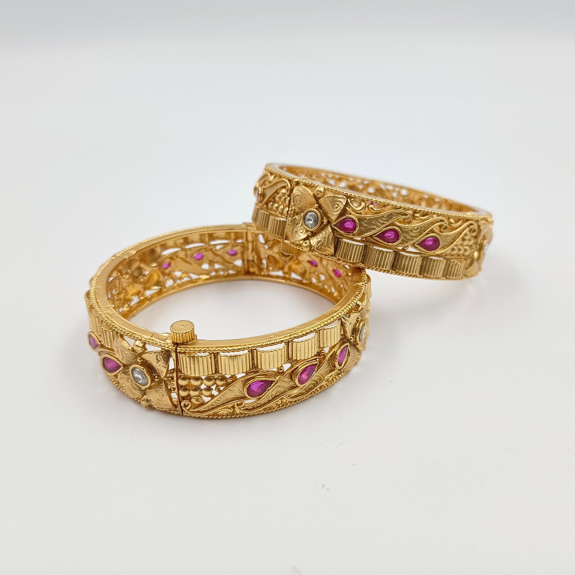 Marvellous Stone Studded Bangles Shree Radhe Pearls