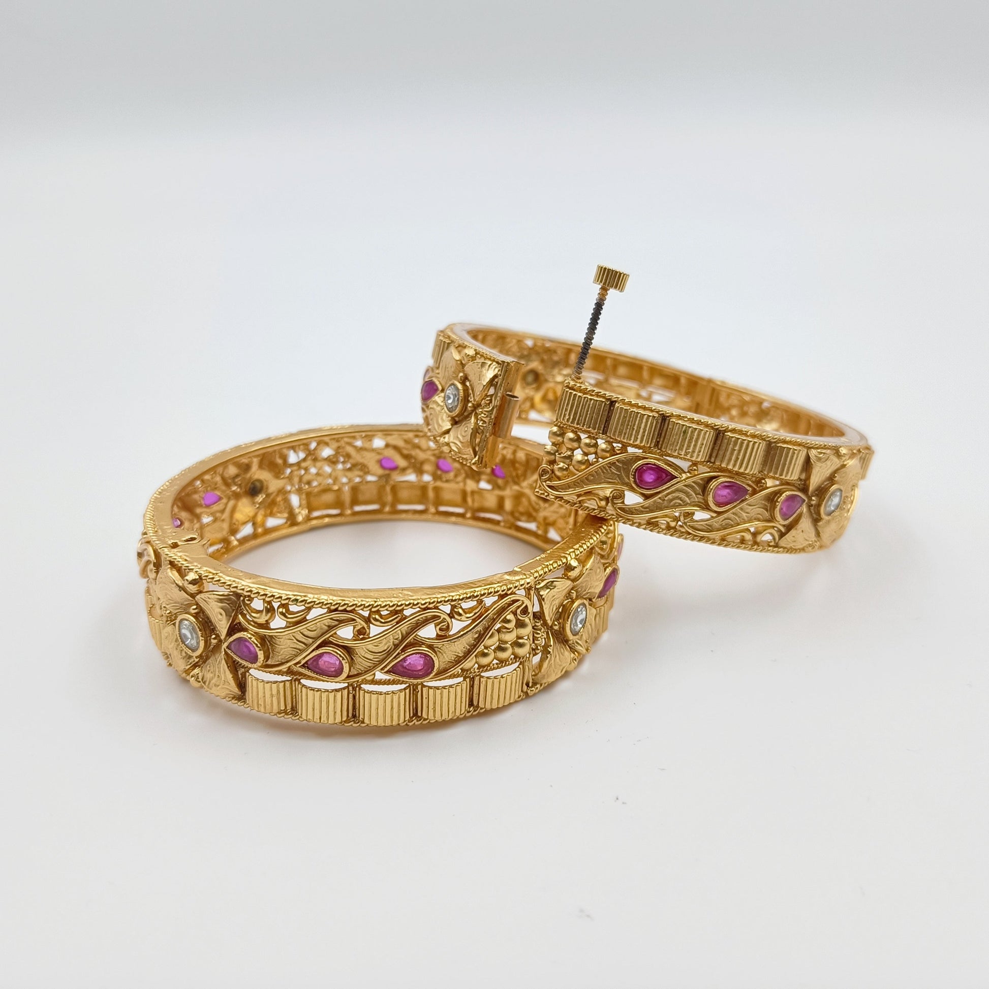 Marvellous Stone Studded Bangles Shree Radhe Pearls