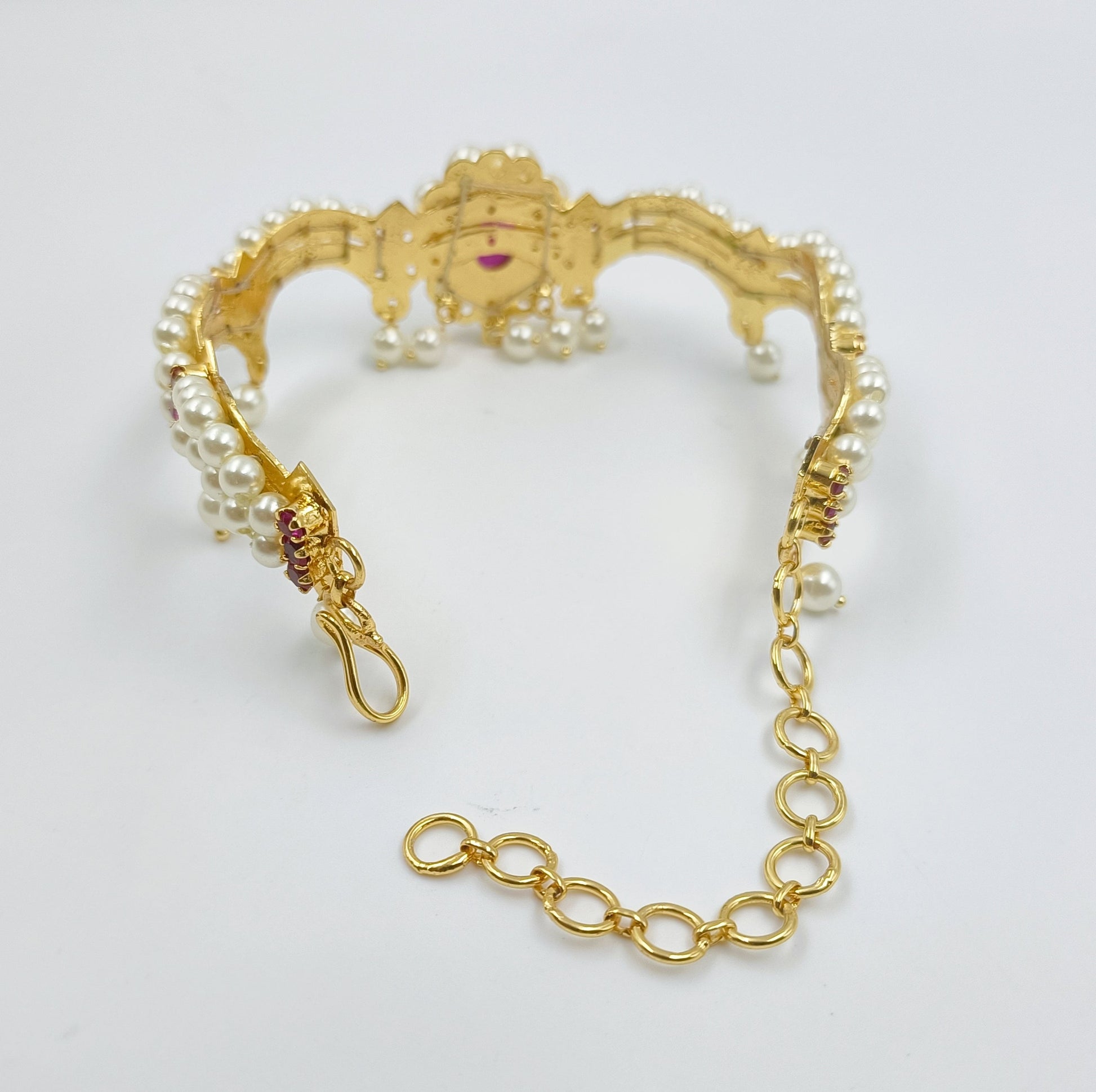 Oval Shaped Traditional Designer Waki Shree Radhe Pearls