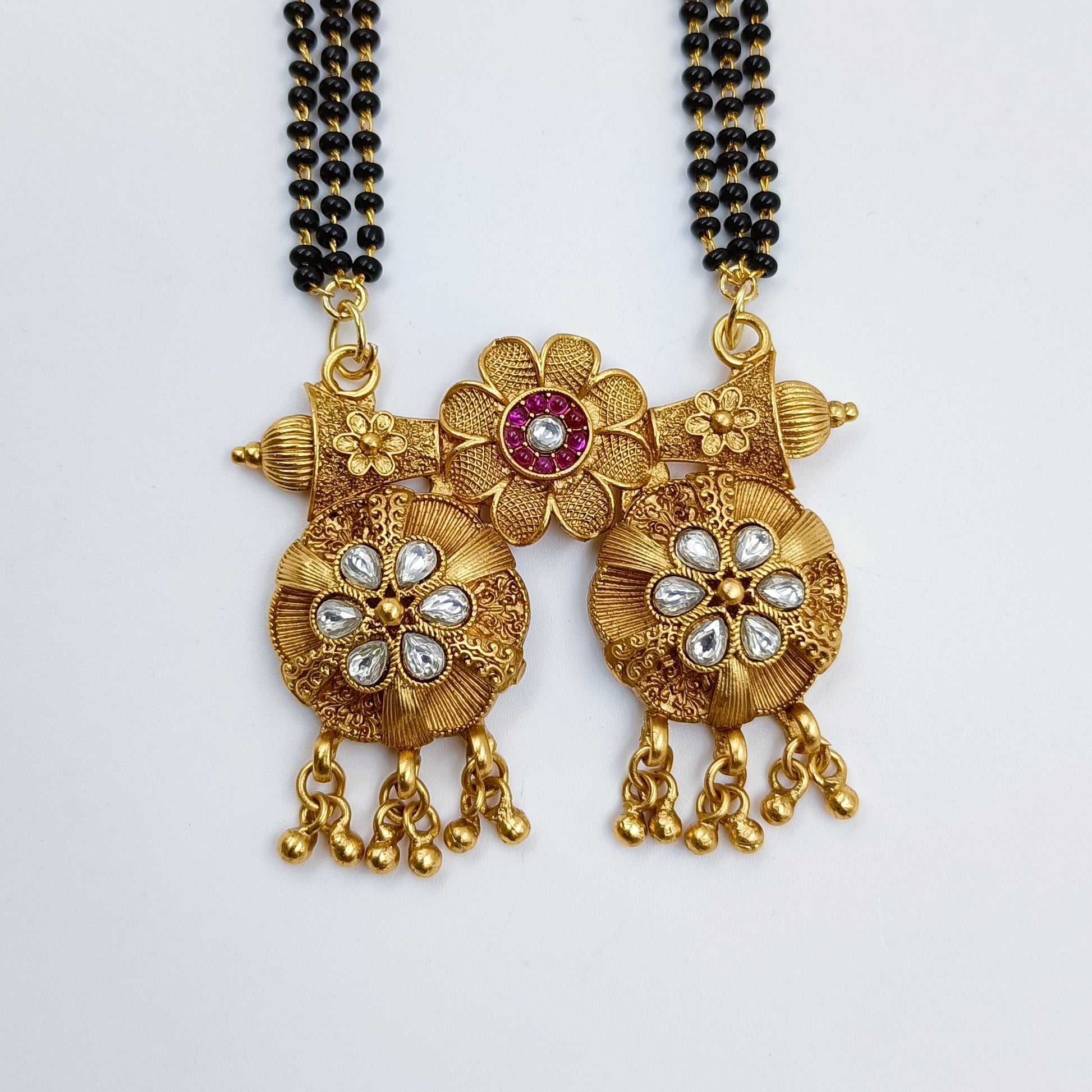 Pretty Designer Antique Finish Mangalsutra Shree Radhe Pearls
