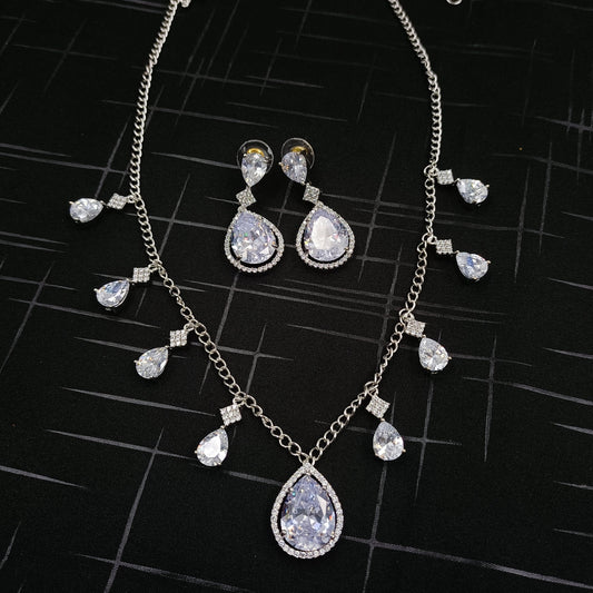 Pretty Designer Dia Necklace Shree Radhe Pearls