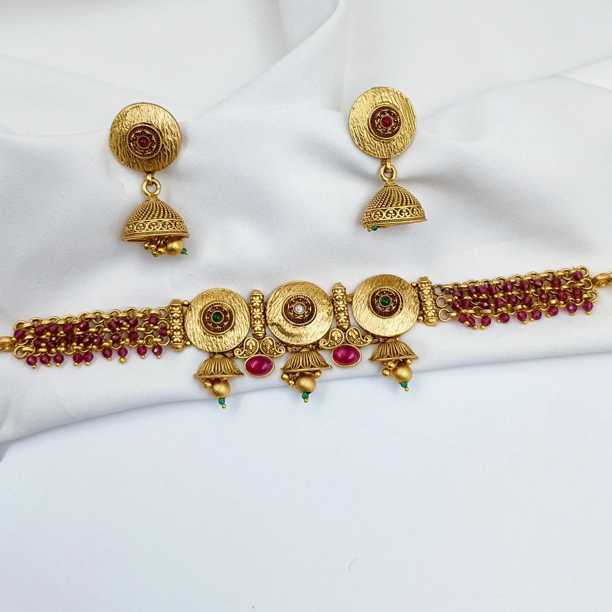 Rajwadi Choker Set Shree Radhe Pearls