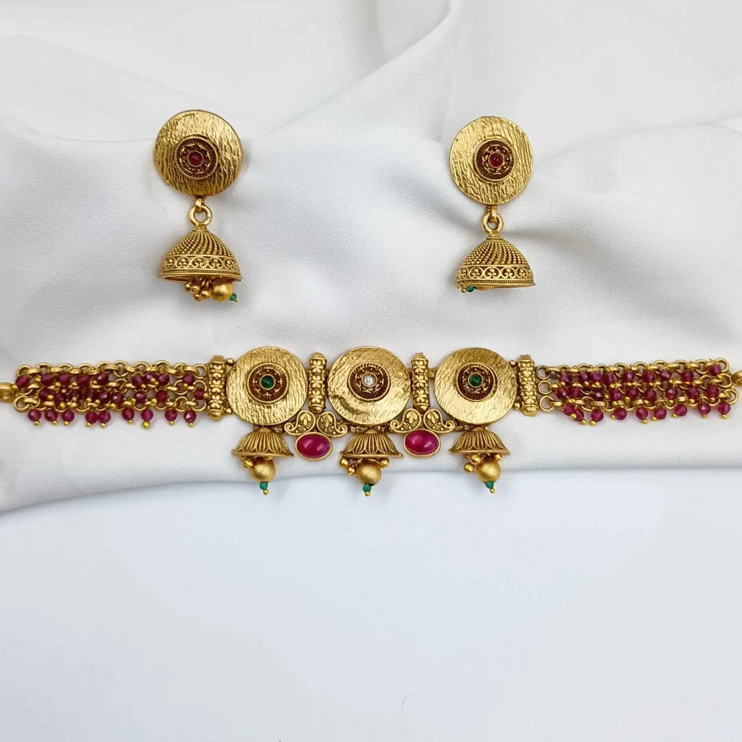 Rajwadi Choker Set Shree Radhe Pearls