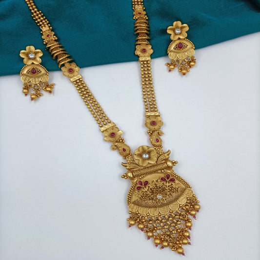 Rajwadi Long Set Shree Radhe Pearls