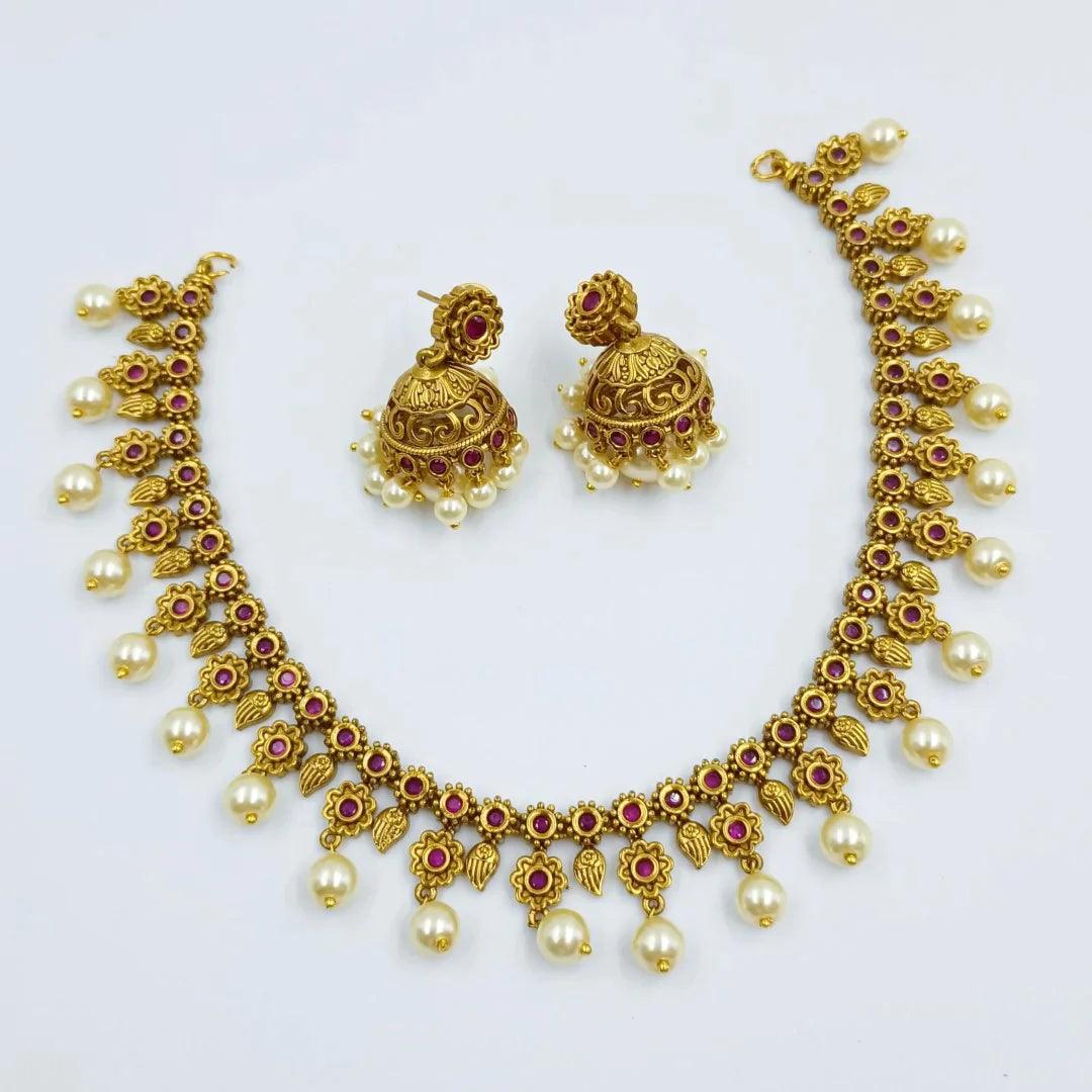 Rajwadi Necklace Set Shree Radhe Pearls