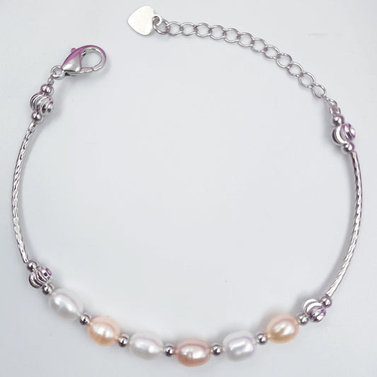 Real Pearls Fancy Chain Bracelet Shree Radhe Pearls