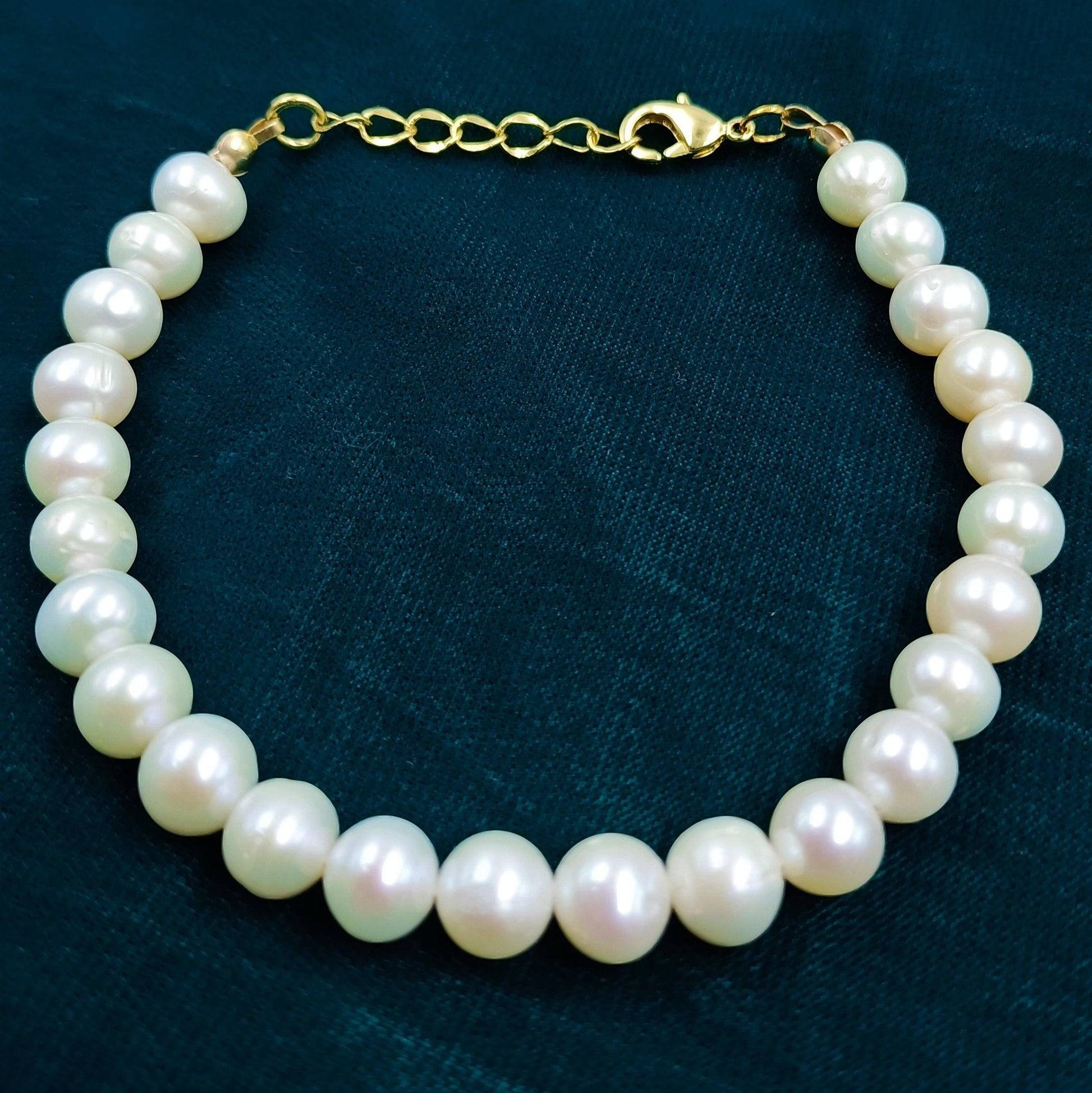 Round Shape Pearl Bracelet Shree Radhe Pearls