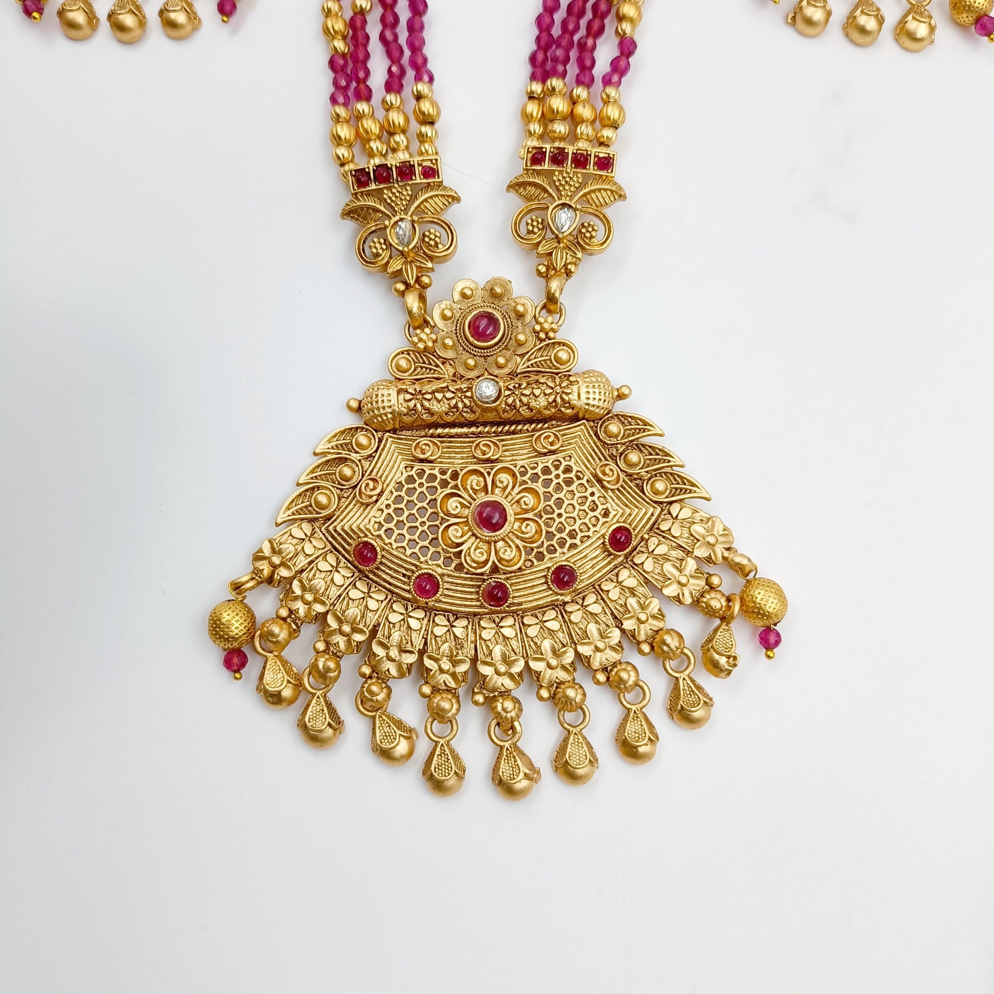 Royal Blossom Traditional Necklace Shree Radhe Pearls