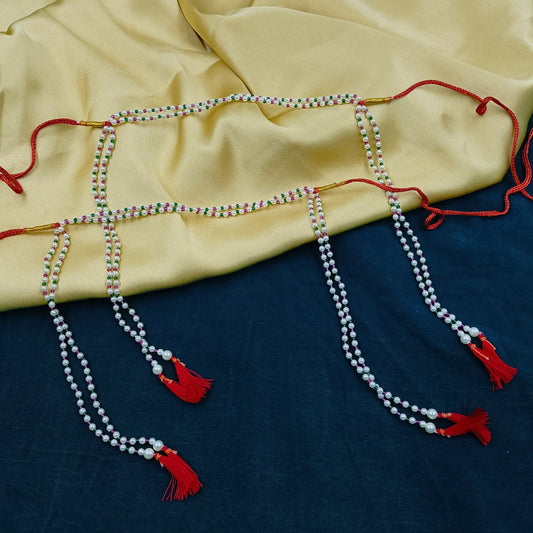 Semi Culture Pearls With Zircon Beads Mundavali Shree Radhe Pearls