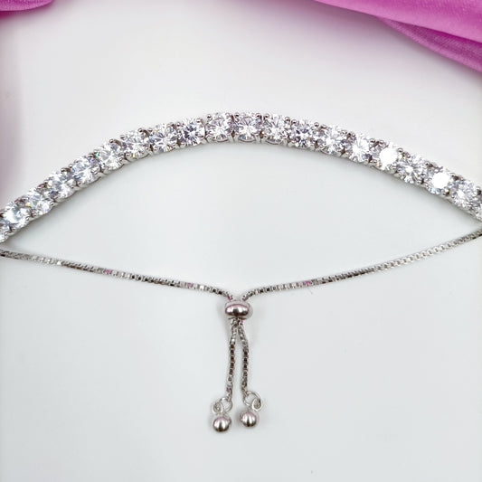 Silver Enchanted Melody Bracelet Shree Radhe Pearls