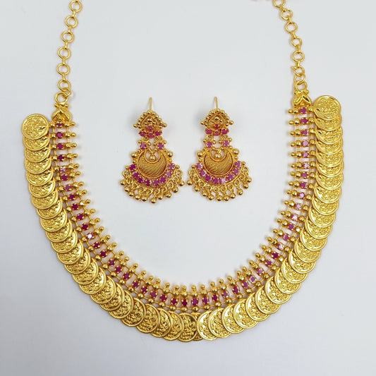 South Indian Short Necklace Set Shree Radhe Pearls