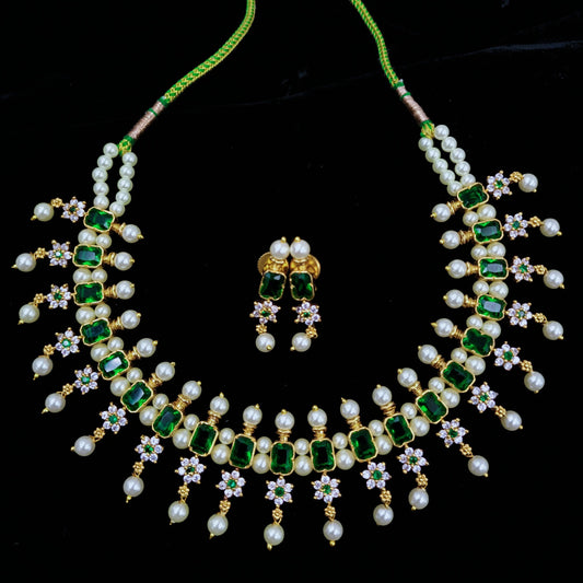 Sparkling Square Shaped Chinchpeti Shree Radhe Pearls