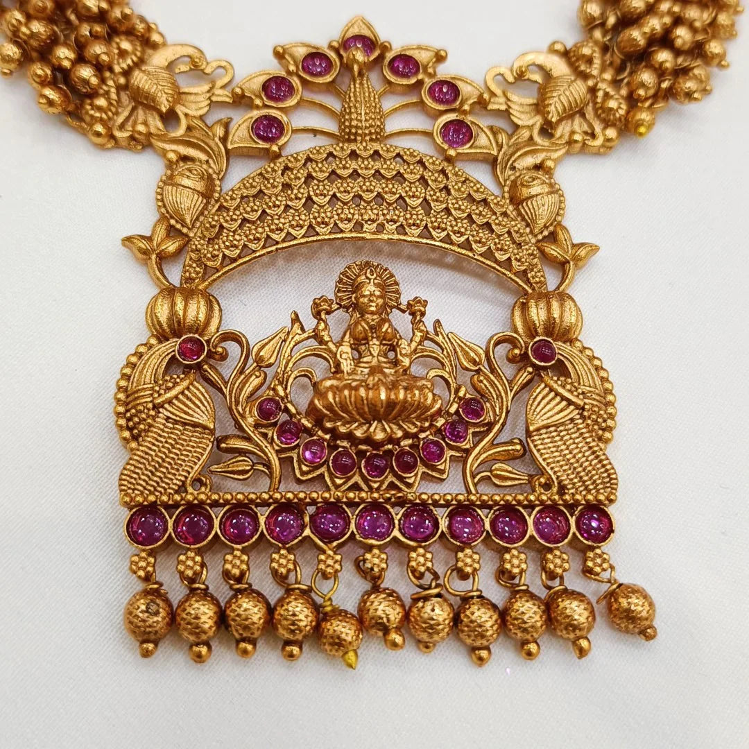 Temple Necklace Set Shree Radhe Pearls