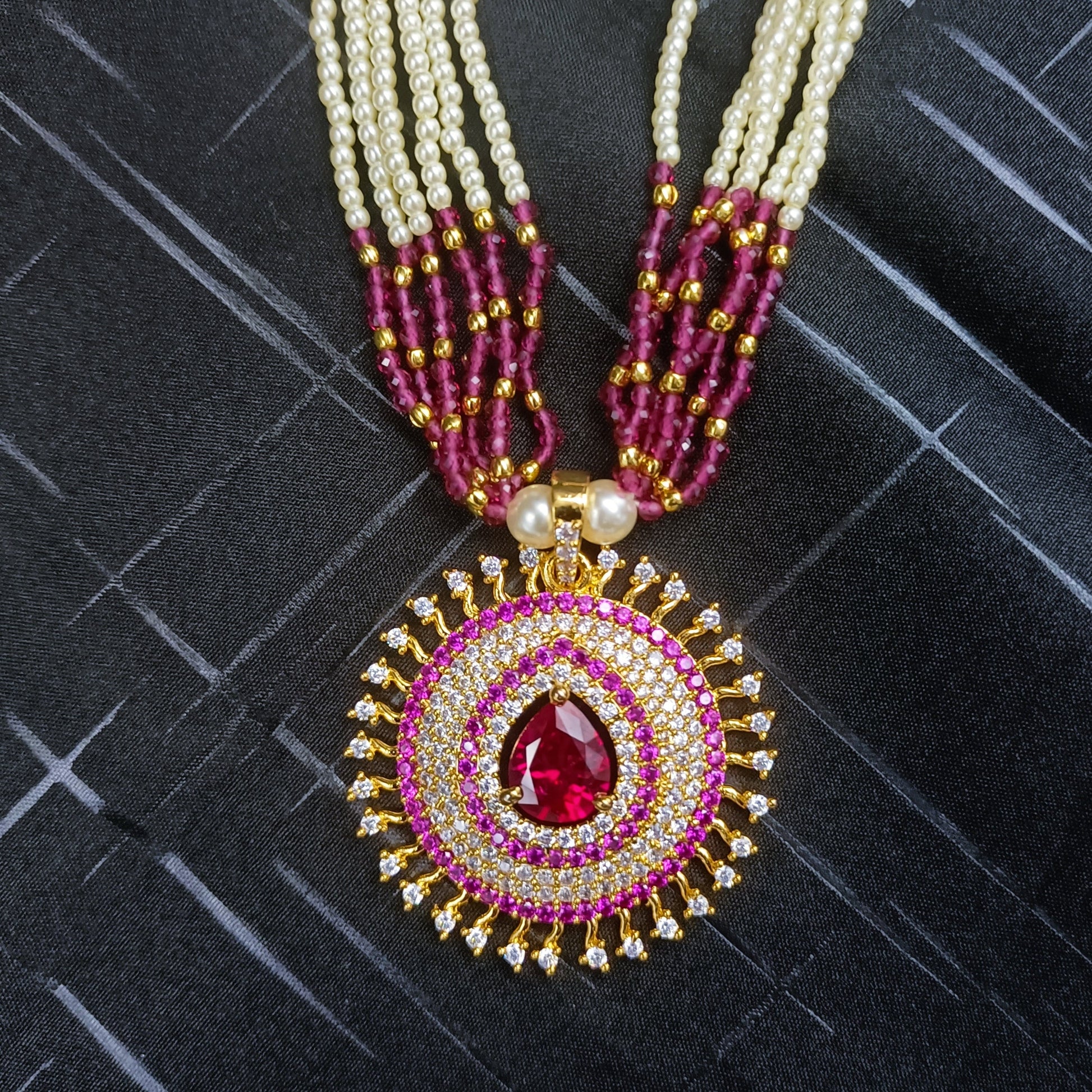 Traditional Semi Set Shree Radhe Pearls