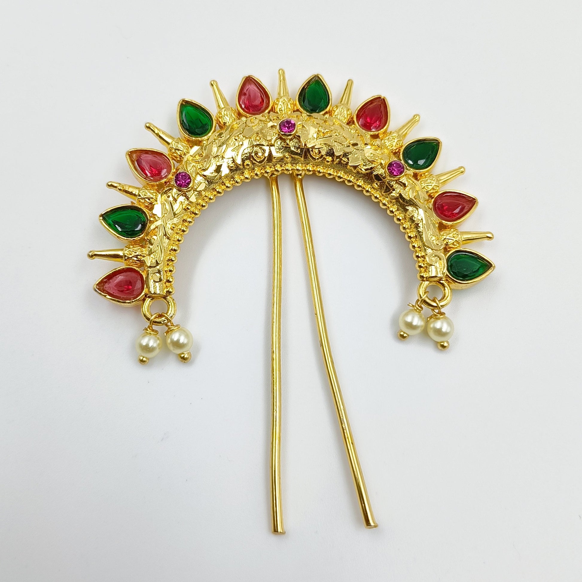 Trendy Half - Moon Design Hair Pin Shree Radhe Pearls